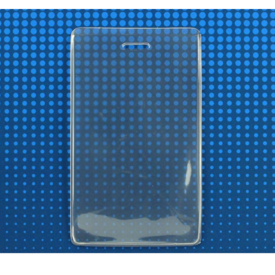 Picture of Pack of 100 - Clear Vinyl Vertical S-Series Anti-Print Transfer Proximity Card Holder, 2.3" x 4.25"