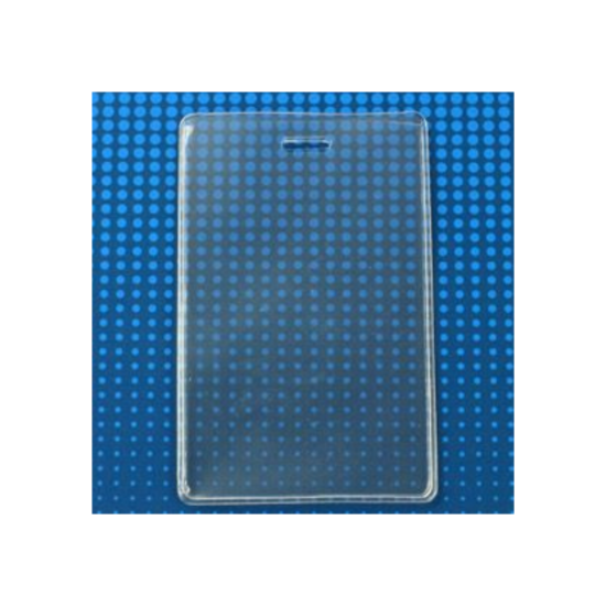 Picture of Pack of 100 - Clear Vinyl Vertical S-Series Anti-Print Transfer Proximity Card Holder, 2.5" x 3.75"