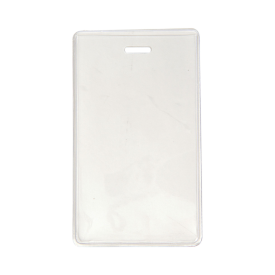 Picture of Pack of 100 - Clear Vinyl Vertical S-Series Proximity Card Holder, 2.3" x 4.25"