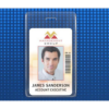 Picture of Pack of 100 - Clear Vinyl Vertical S-Series Proximity Card Holder, 2.3" x 4.25"