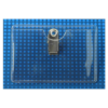 Picture of Pack of 100 - Premium Vinyl Horizontal Anti-Print Transfer Clip-on Badge Holder 3.4" x 2.25"
