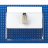 Picture of Pack of 100 - Premium Vinyl Horizontal Clip-on Badge Holder 3.25" x 2.4"