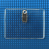 Picture of Pack of 100 - Premium Vinyl Horizontal Clip-on Badge Holder 3.25" x 2.4"