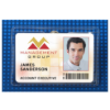 Picture of Pack of 100 - Premium Vinyl Horizontal Clip-on Badge Holder 3.4" x 2.25"
