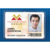 Picture of Pack of 100 - Premium Vinyl Horizontal Clip-on Badge Holder 4" x 2.63"