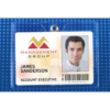 Picture of Pack of 100 - Premium Vinyl Horizontal Clip-on Badge Holder 4" x 3"