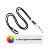 Picture of Pack of 100 - 1/8" Round Braid Lanyard with Breakaway and Swivel Hook