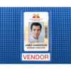 Picture of Pack of 100 - Premium Vinyl Vertical Clip-on Display Holder 2.25" x 3.38"