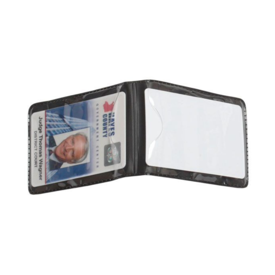 Picture of Pack of 100 - Shielded Vinyl Vertical Magnetic Double-Pocket Badge Holder 2.5" x 3.75"