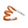 Picture of Pack of 100 - 3/8" Flat Braid Lanyard with Breakaway and Black Oxide Swivel Hook