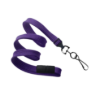 Picture of Pack of 100 - 3/8" Flat Braid Lanyard with Breakaway and Black Oxide Swivel Hook