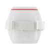 Picture of Pack of 25 - Clear Vinyl Vertical Arm Band Badge Holder with Resealable and White Strap, 2.2" x 3.38"