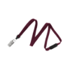 Picture of Pack of 100 - 3/8" Flat Braid Lanyard with Breakaway and Bulldog Clip