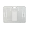 Picture of Pack of 50 - Clear Frosted Horizontal Rigid Plastic Badge Holder