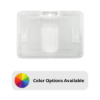 Picture of Pack of 50 - Clear Frosted Horizontal Rigid Plastic Badge Holder