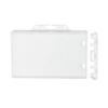 Picture of Pack of 50 - Clear Plastic Horizontal Permanent Locking Card Holder, 3.38" x 2.18"