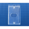 Picture of Pack of 50 - Economy Crystal Clear Hard Case Vertical Side-Load Card Dispenser, 2.12" x 3.38"