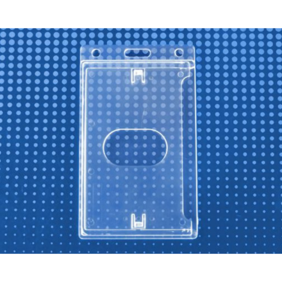 Picture of Pack of 50 - Economy Crystal Clear Hard Case Vertical Side-Load Card Dispenser, 2.12" x 3.38"
