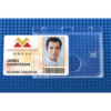 Picture of Pack of 50 - Economy Crystal Clear Horizontal Side-Load Card Dispenser, 3.38" x 2.13"