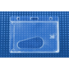 Picture of Pack of 50 - Economy Crystal Clear Horizontal Side-Load Card Dispenser, 3.38" x 2.13"