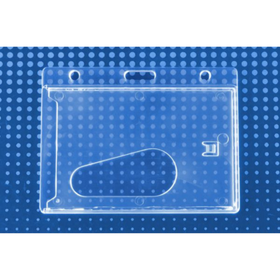 Picture of Pack of 50 - Economy Crystal Clear Horizontal Side-Load Card Dispenser, 3.38" x 2.13"