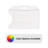 Picture of Pack of 50 - Frosted Rigid Plastic Horizontal Open-Face Card Holder 3.56" x 2.68"