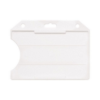 Picture of Pack of 50 - Frosted Rigid Plastic Horizontal Open-Face Card Holder 3.56" x 2.68"
