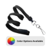 Picture of Pack of 100 - 3/8" Flat Braid Lanyard with Breakaway and Swivel Hook
