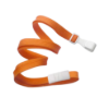 Picture of Pack of 100 - 3/8" Flat Braid Lanyard with Breakaway and Wide No-Swivel Plastic Hook