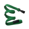 Picture of Pack of 100 - 3/8" Flat Braid Lanyard with Breakaway and Wide No-Swivel Plastic Hook