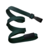 Picture of Pack of 100 - 3/8" Flat Braid Lanyard with Breakaway and Wide No-Swivel Plastic Hook