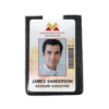 Picture of Pack of 50 - Shielded Vinyl Vertical 1-Pocket Magnetic Badge Holder with Thumb-Notch 2.35" x 3.25"