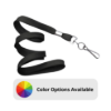 Picture of Pack of 100 - 3/8" Flat Braid Lanyard with Swivel Hook