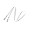 Picture of Pack of 100 - 3/8" Flat Open-Ended Lanyard with Two Bulldog Clips