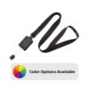 Picture of Pack of 100 - 5/8" SlimReel System Lanyard and Badge Reel Combination