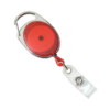 Picture of Pack of 50 - Translucent Badge Reel Carabiner with Clear Strap
