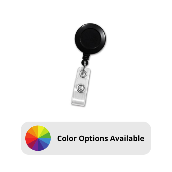 Picture of Pack of 50 - Badge Reel with Clear Vinyl Strap and Belt Clip