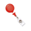 Picture of Pack of 50 - Badge Reel with No-Twist Reel with Clear Vinyl Strap and Belt Clip