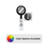Picture of Pack of 50 - Badge Reel with Silver Sticker and Belt Clip