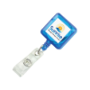 Picture of Pack of 50 - Square Badge Reel with Spring Clip and Clear Strap