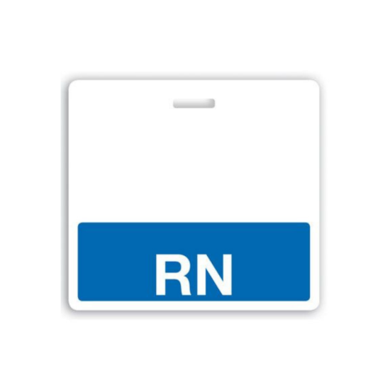 Picture of Pack of 25 - "RN" Horizontal Badge Buddies, Blue