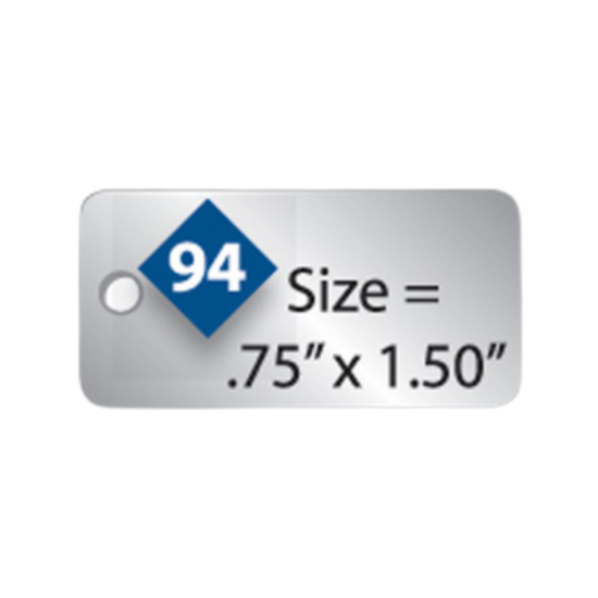 Picture of Damon Co. .75'' x 1.50'' Rectangle Metal Plates No. 94