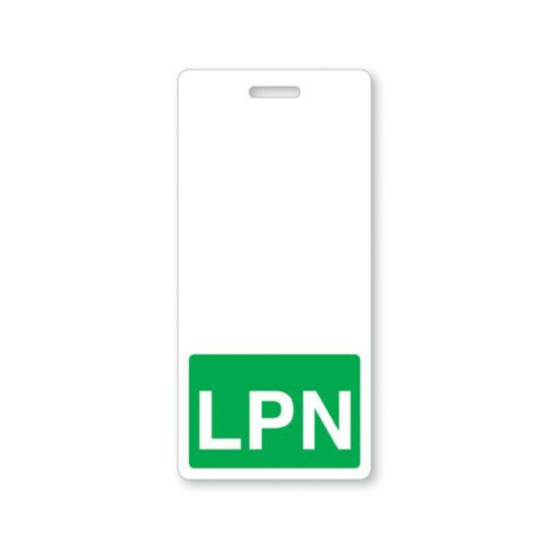 Picture of Pack of 25 - "LPN" Vertical Badge Buddies, Green