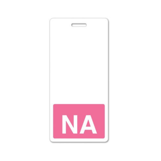 Picture of Pack of 25 - "NA" Vertical Badge Buddies, Pink