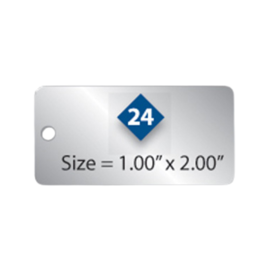 Picture of Damon Co. 1'' x 2'' Rectangle Metal Plates No. 24
