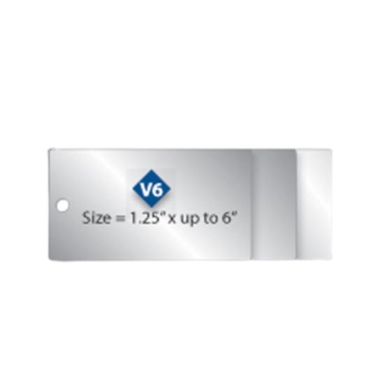 Picture of Damon Co. 1.25'' x up to 6'' Rectangle Metal Plates No. V6