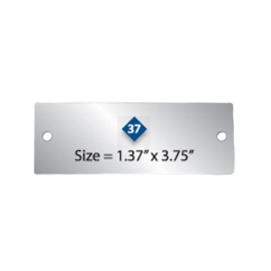 Picture of Damon Co. 1.37'' x 3.75'' Rectangle Metal Plates No. 37