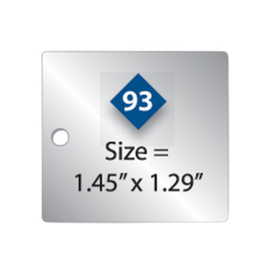 Picture of Damon Co. 1.45'' x 1.29'' Rectangle Metal Plates No. 93