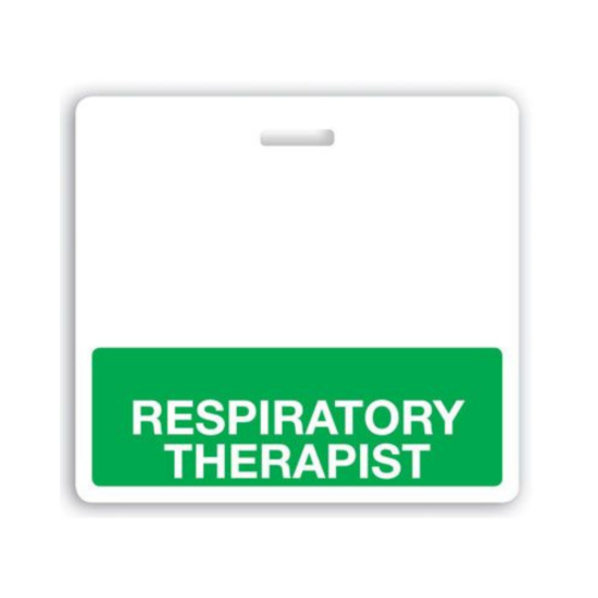 Picture of Pack of 25 - "RESPIRATORY THERAPIST" Horizontal Badge Buddies, Green