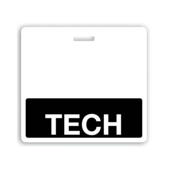 Picture of Pack of 25 - "TECH" Horizontal Badge Buddies, Black